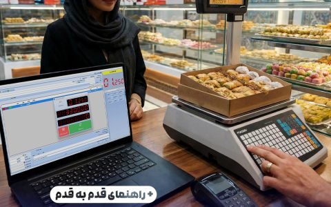 اتصال ترازو رادین مدل MKII با نرم افزار حسابداری نوین پرداز (راهنمای قدم به قدم) 1 اتصال MKII